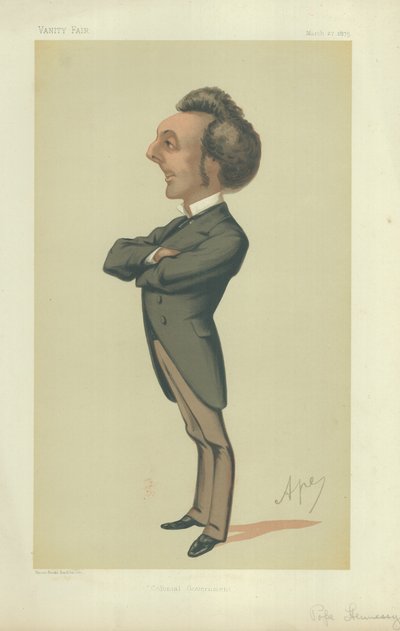 Hans excellens guvernör John Pope Hennessy av Carlo Pellegrini