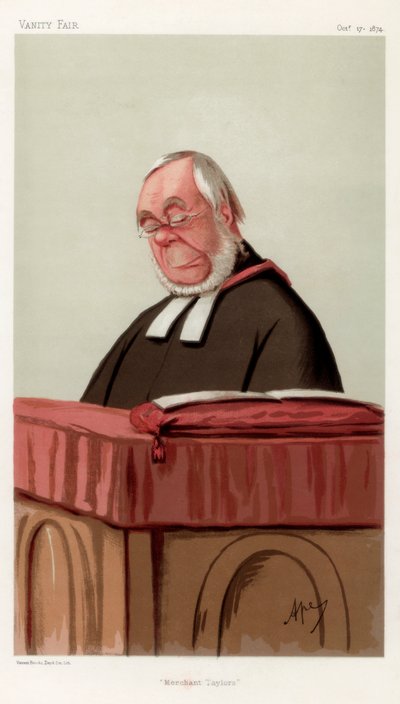 Köpman Taylors, pastor James Augustus Hessey DCL, 1874. av Carlo Pellegrini