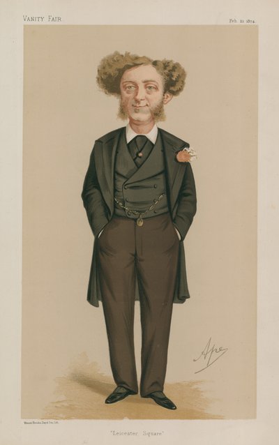 Albert Grant, parlamentsledamot; Leicester Square; 21 februari 1874; Vanity Fair; karikatyr av Carlo Pellegrini