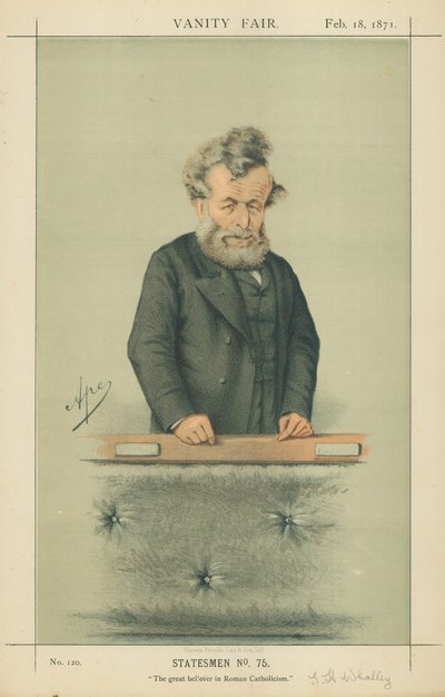 Mr George Hammond Whalley, Den store tron på romersk katolicism, 18 februari 1871, Vanity Fair-tecknad serie av Carlo Pellegrini