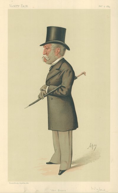 Sir Charles Lennox Wyke, baronen, 9 februari 1884, Vanity Fair-karikatyr. av Carlo Pellegrini
