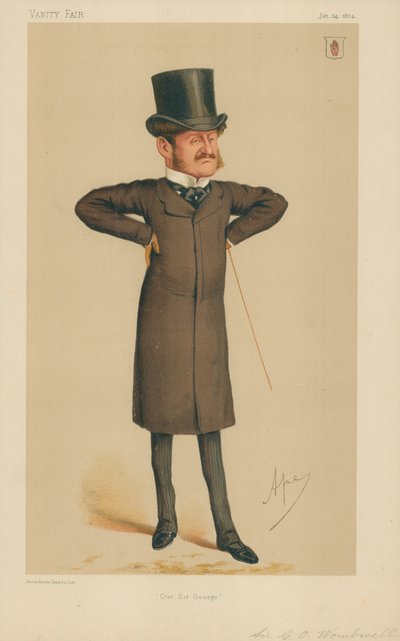 Sir George Orby Wombwell, Our Sir George, 24 januari 1874, Vanity Fair-tecknad serie av Carlo Pellegrini