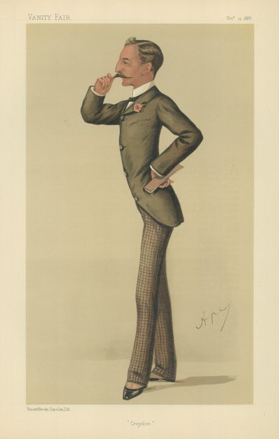 Den ärade Sidney Herbert (färg litho) av Carlo Pellegrini