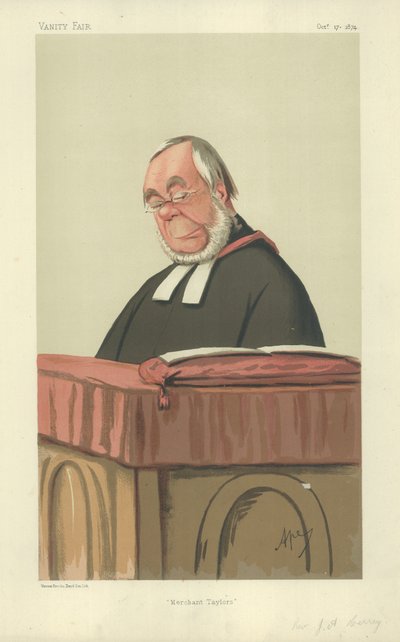 Pastor James Augustus Hessey swed av Carlo Pellegrini