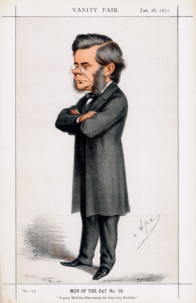 Thomas Henry Huxley, brittisk biolog, 1871 av Carlo Pellegrini