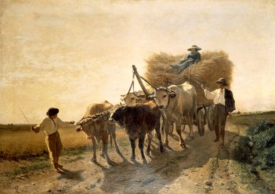 Harvest, av Carlo Pittara (1836-1890) av Carlo Pittara