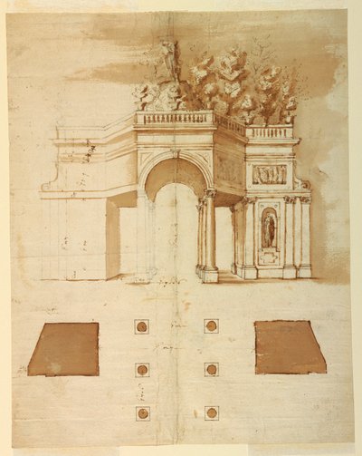 Design för en loggia av Carlo Rainaldi