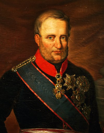 Porträtt av Francis I av de två Sicilierna (olja på duk) av Carlo de Falco