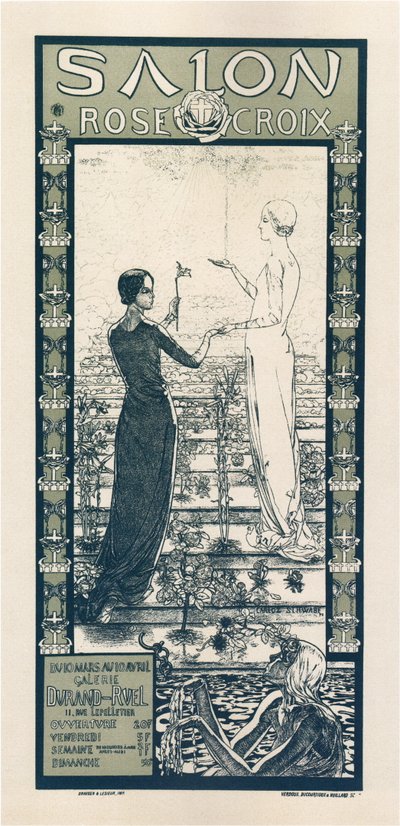 Rose & Cross Societys utställning av Carlos Schwabe
