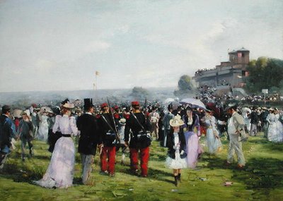 The End of the Races at Auteuil, ca 1893 (olja på duk) av Carlton Alfred Smith