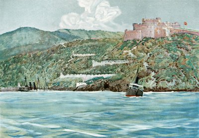 Ingången till Santiagos hamn, 7 juli 1898 av Carlton Theodore Chapman