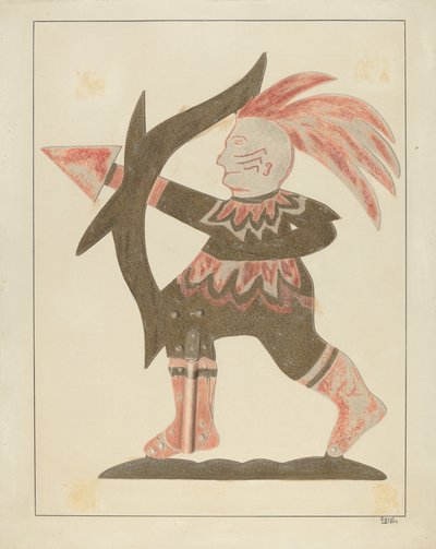 Indisk väderflöjel, ca. 1936. av Carol Larson
