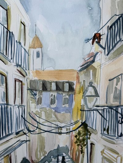 En charmig stadsgränd av Carola Cedell