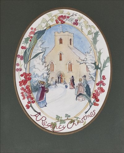 Regency Christmas, 2008 (wc på papper) av Caroline Hervey Bathurst