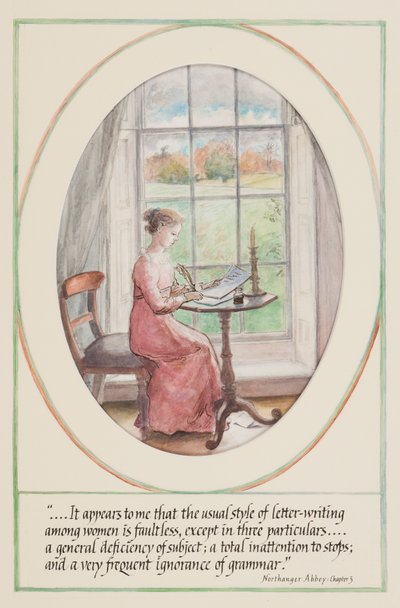 The Art of Letter Writing, 2007 (wc på papper) av Caroline Hervey Bathurst