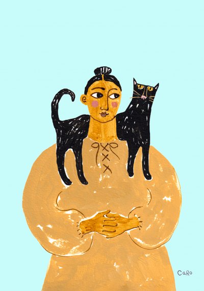 Folkkonst: En kattkompis av Caroline Roberts