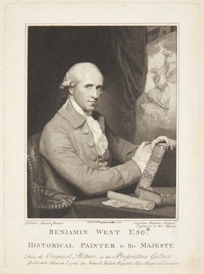 Benjamin West av Caroline Watson