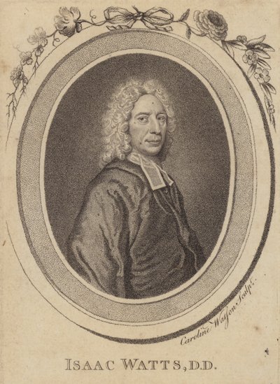 Isaac Watts, engelsk kristen minister, psalmförfattare och teolog av Caroline Watson