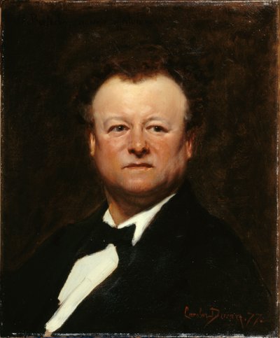 Franska: Porträtt av Jean-François Berthelier (1830-1888), sångare av Carolus Duran