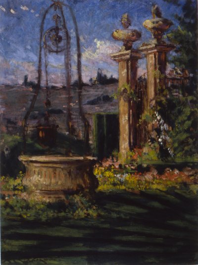 I trädgården till Villa Palmieri av Carroll Beckwith