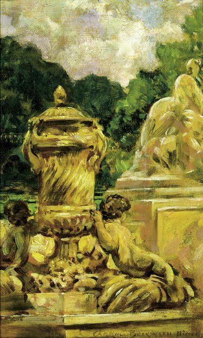 Fontänträdgården i Nimes, Frankrike, 1911. av Carroll Beckwith