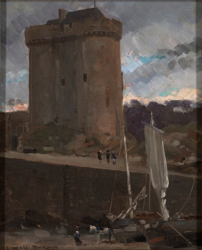 La Tour de Solidor vid St. Severin, Normandie av Carroll Beckwith