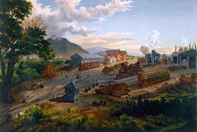 Station i Orizaba, 1878 av Casimiro Castro