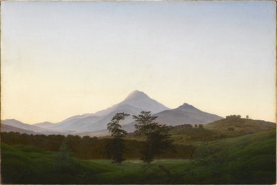 Böhmiskt landskap av Caspar David Friedrich
