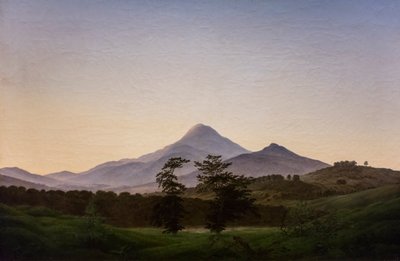 Böhmiskt landskap, ca 1808 (Olja på duk) av Caspar David Friedrich