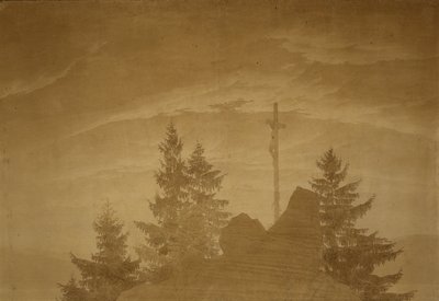 Kors i bergen av Caspar David Friedrich