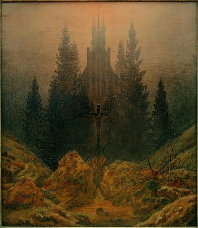 Korset i bergen av Caspar David Friedrich