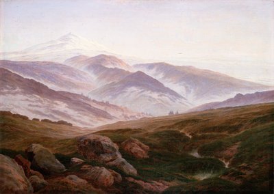 Tyska: Erinnerungen an das Riesengebirge Minnen från de gigantiska bergen av Caspar David Friedrich