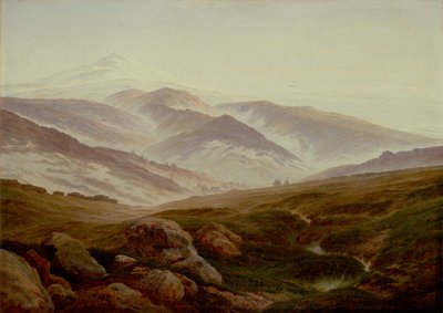 Tyska: Erinnerungen an das Riesengebirge Minnen från de gigantiska bergen av Caspar David Friedrich