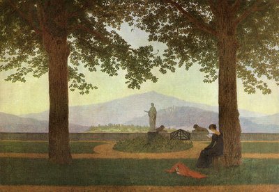 Tyska: Gartenterrasse Trädgårdsterrassen av Caspar David Friedrich