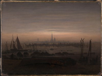 Tyska: Greifswald i månskenet Greifswald i månskenet av Caspar David Friedrich