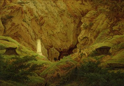 Gravar av antika hjältar, 1812 av Caspar David Friedrich