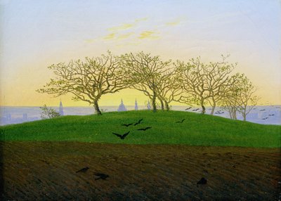 Mauga ma fanua suatia e lata ane i Dresden swed av Caspar David Friedrich