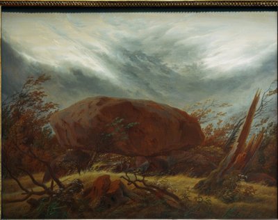 Megalitisk grav på hösten av Caspar David Friedrich