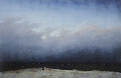 Munk vid havet av Caspar David Friedrich