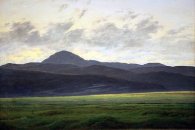 Bergslandskap i Bohemis av Caspar David Friedrich