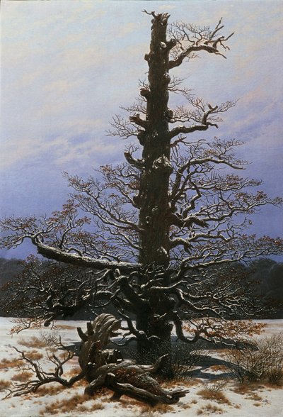 Ek i snön av Caspar David Friedrich