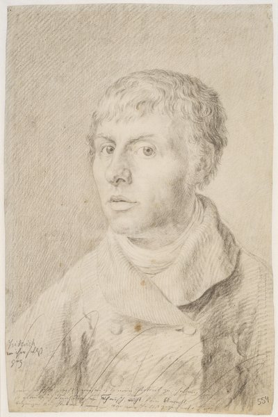 Självporträtt, 1800 av Caspar David Friedrich