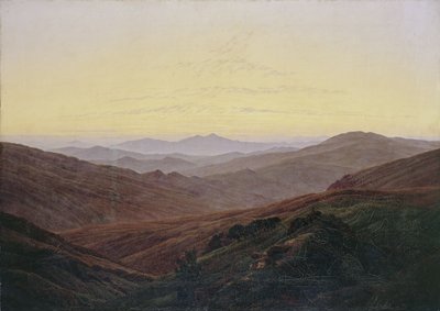 Krkonoše / Před východem slunce v horách av Caspar David Friedrich