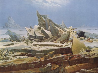 Ishavet (The Wreck of Hope) av Caspar David Friedrich