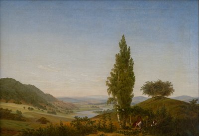 Sommaren (Landskap med ett par) av Caspar David Friedrich