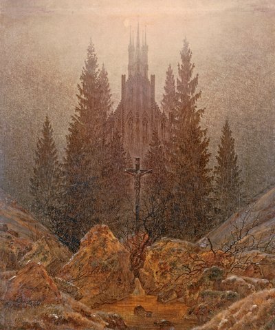 Korset i bergen av Caspar David Friedrich