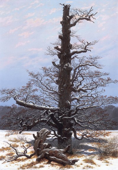Vinterlandskap (naket träd) av Caspar David Friedrich