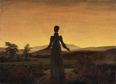 Kvinna före den uppgående solen, ca 1818 av Caspar David Friedrich