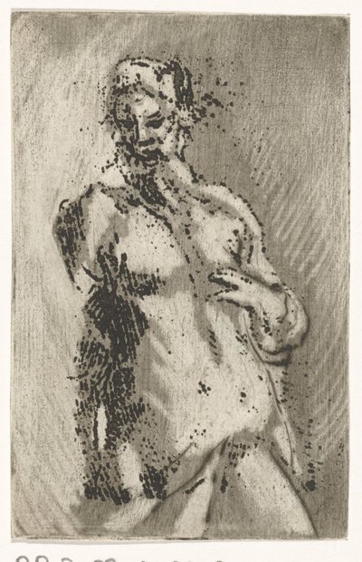 Torso av naken man av Caspar Jacobsz. Philips