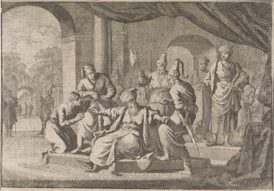 Mustafa, brorson till sultan Murat IV, stryps på hans befallning, 1639 av Caspar Luyken (attributed to)